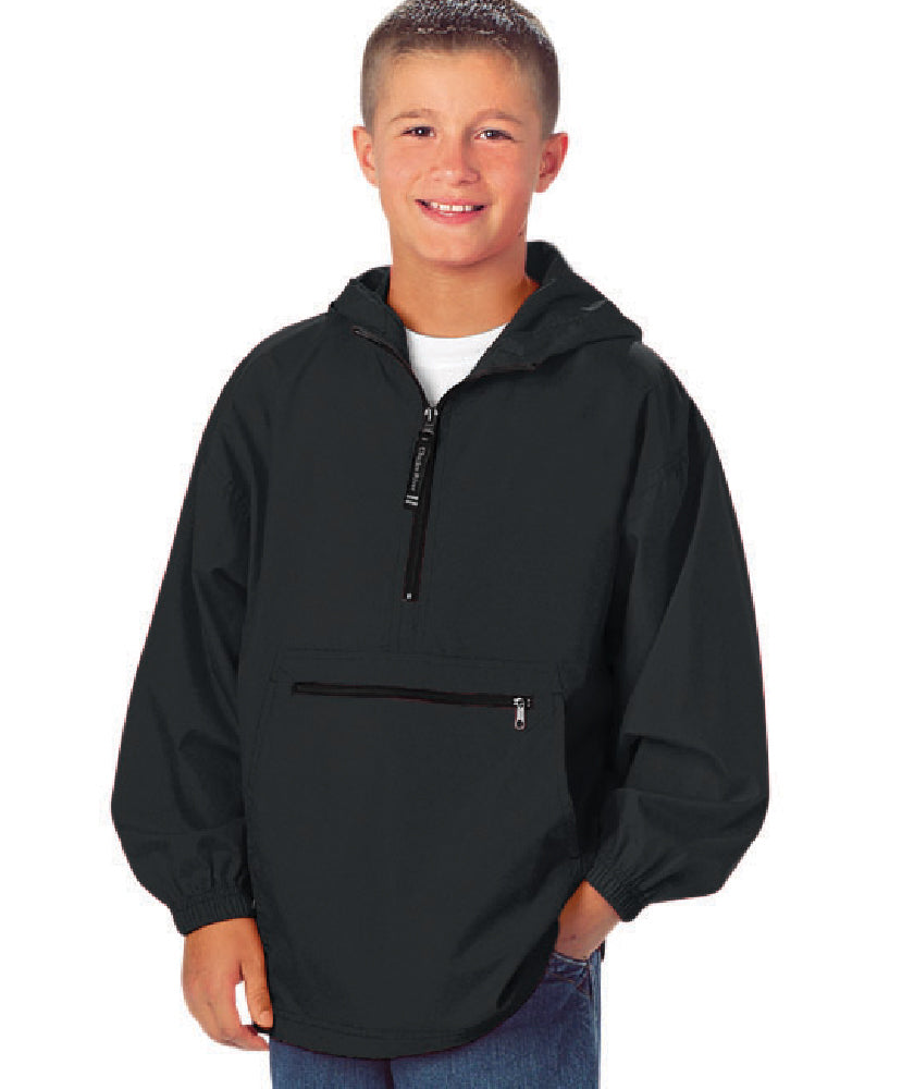 Half zip best sale rain jacket