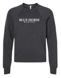 Blue Horse Riding Bella YOUTH Sweashirts