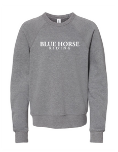 Blue Horse Riding Bella YOUTH Sweashirts