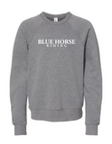 Blue Horse Riding Bella YOUTH Sweashirts