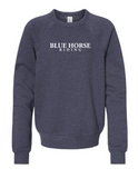 Blue Horse Riding Bella YOUTH Sweashirts